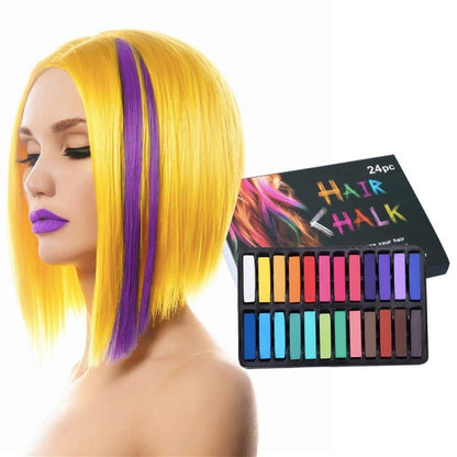 24-color short hair coloring chalk hair color pen