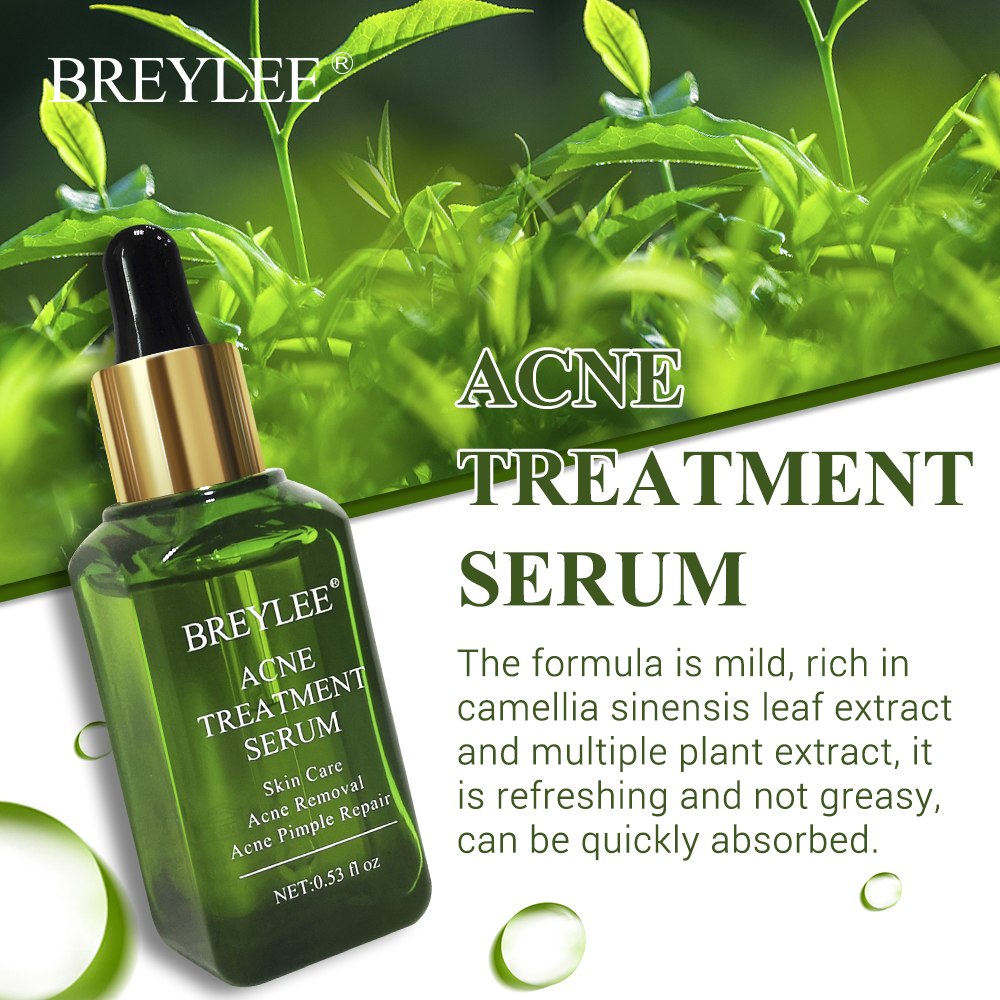 BREYLEE Acne Treatment Serum Face Facial Anti Acne Scar Removal Cream Skin Care Whitening Repair Pimple Remover For Acne