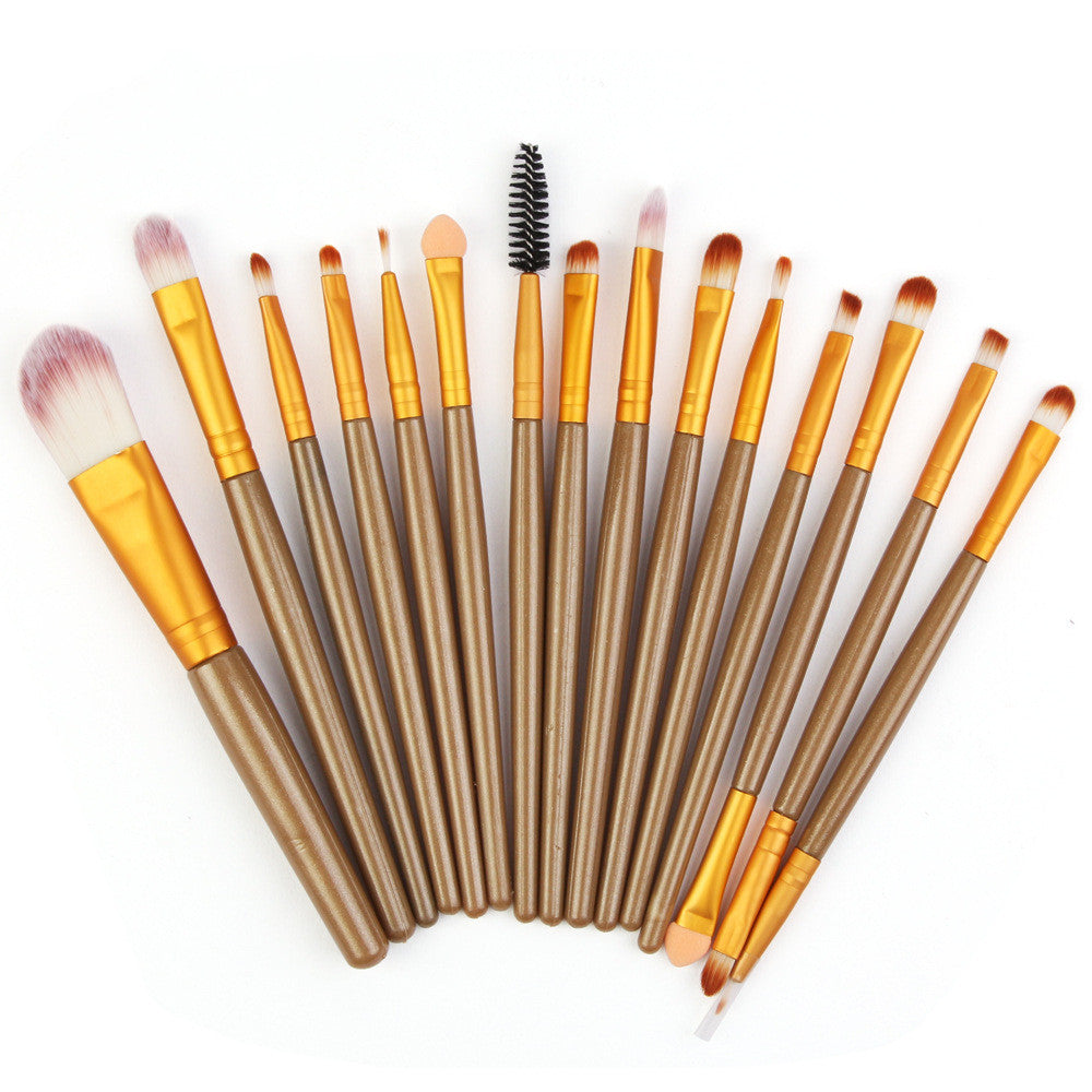 Set Of 15 Makeup Brushes