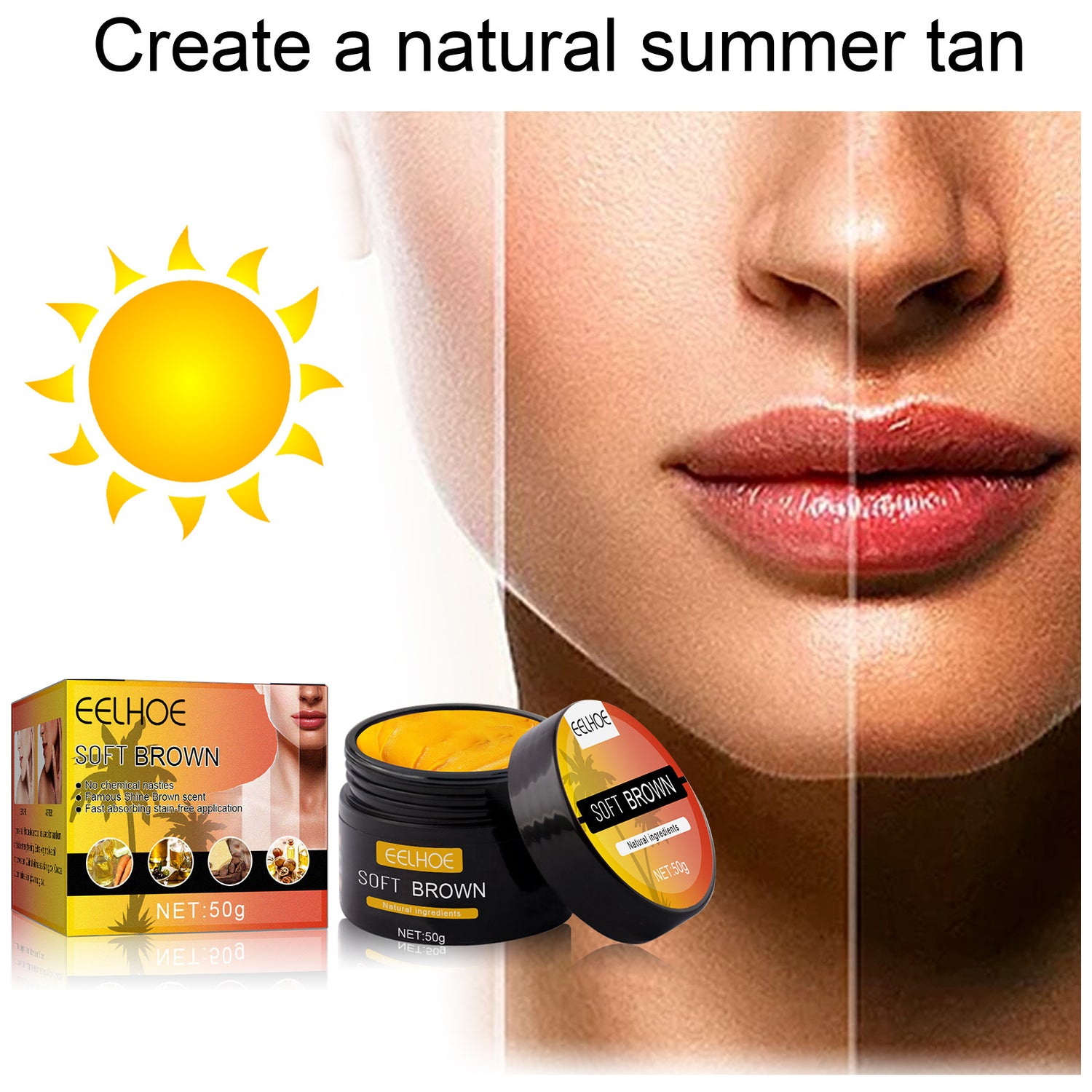 Summer Beach Bronzer Tanning Booster Skin Sunburn Repair Gel