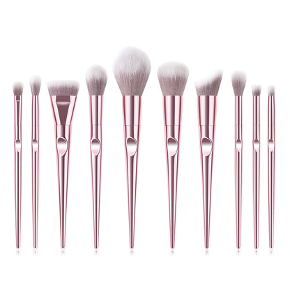 10 PCs Thumb Makeup Brushes Suit Powder Foundation Brush Beauty Tools
