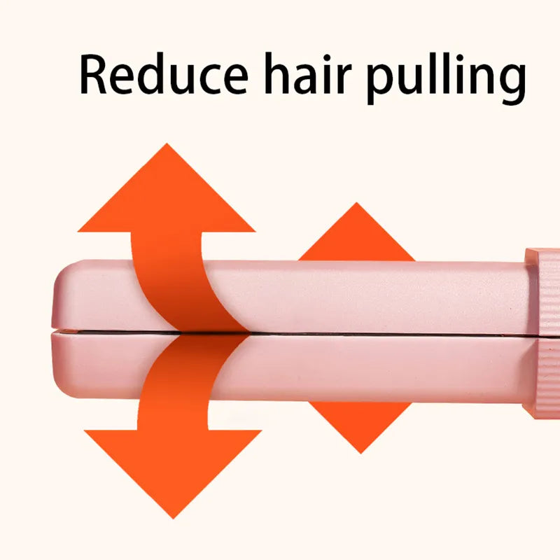 Mini Cordless USB Rechargeable Hair Straightener Curler